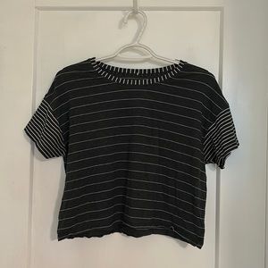 Lululemon Cropped Two Way Striped Loose Crop
